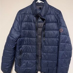 Abercrombie & Fitch Dark Blue Puffer Jacket